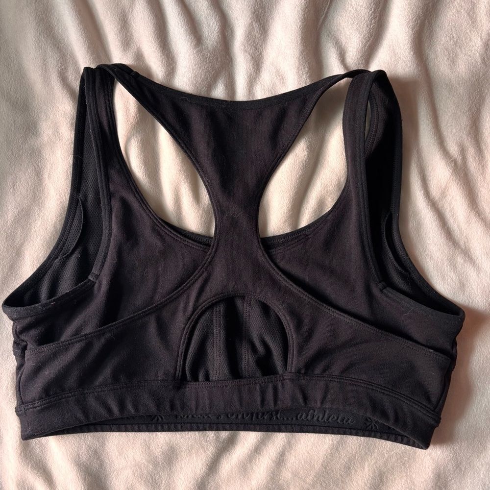 Athleta Black Strappy Sports Bra